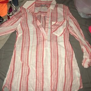 Half button down blouse